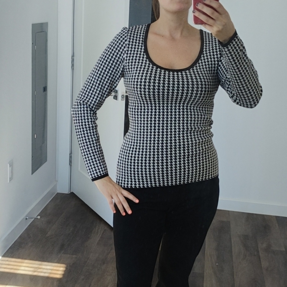 Checkered sweater